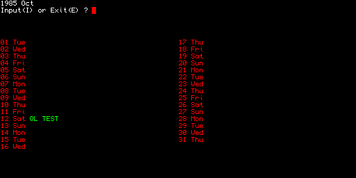 Diary 1985 · A. Pritchard
