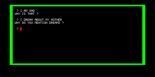 ELIZA — dialogo in SuperBASIC