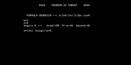 Formule topografiche — Carnot e distanze