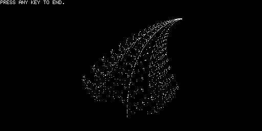 Fractal — felce di Barnsley