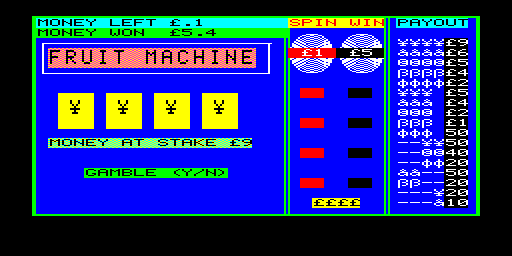 Fruit Machine v 1.2 — K. A. Millington