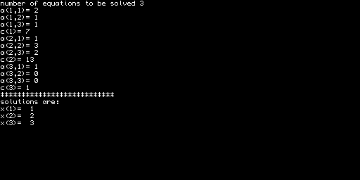 Gaussian Elimination — STELIM