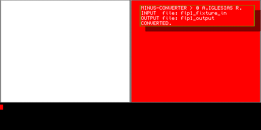 MINUS-CONVERTER — A. Iglesias R.