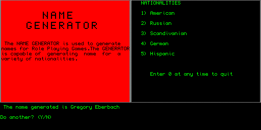 Name Generator · RPG