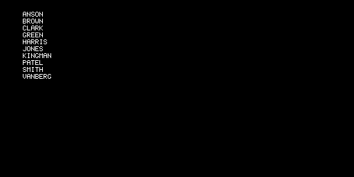 NameSort — ordinamento alfabetico