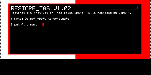 NO_TAS e RESTORE_TAS — conversione delle istruzioni TAS