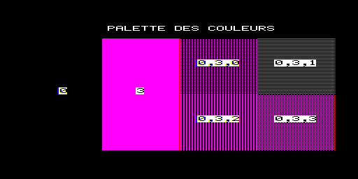 Palette des couleurs — QLCF 37