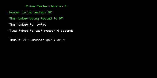 Prime Tester Version 3