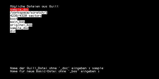QBAS — conversione Quill in BASIC