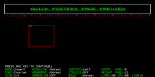 QL Quick Posters — Dilwyn Jones, giugno 1990