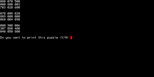 QSudoku Generator 0.1 · Norman Dunbar
