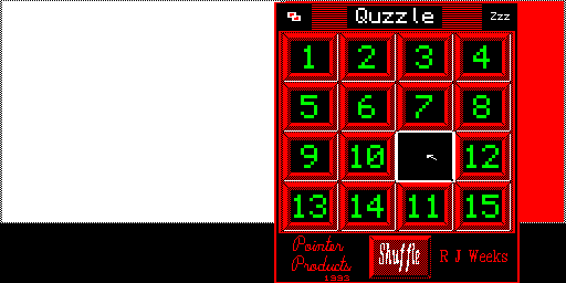 Quzzle — R. J. Weeks