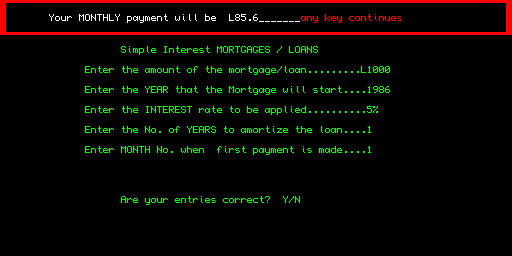 Savings & Loans — T. Shields, 1986