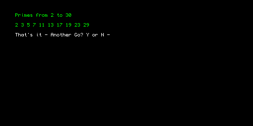 Sieve of Eratosthenes