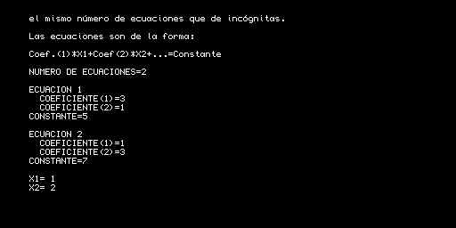 Sistemas Gauss