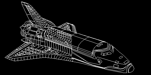 Space Shuttle — disegno vettoriale