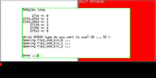 Split File 2.01 — divisione file per EPROM