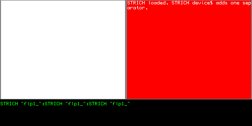 STRICH — separatori di directory