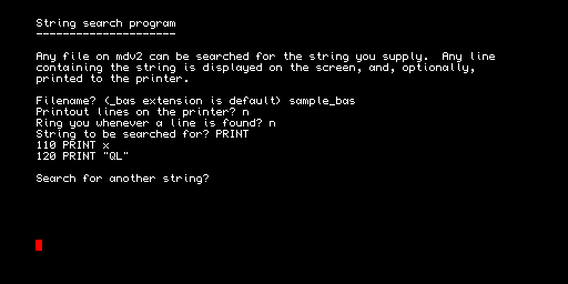 String Search — ricerca nei file di testo