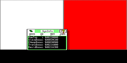 SysInfo — informazioni QDOS e memoria