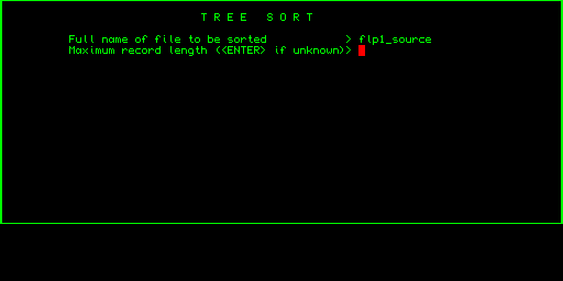 Tree Sort — ordinamento esterno di file