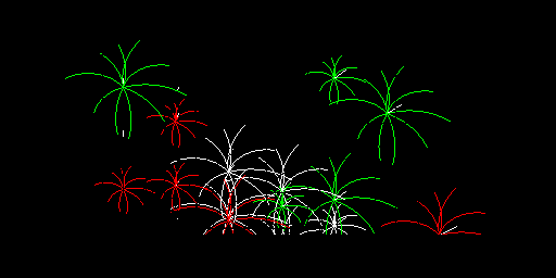 Vuurwerk in de nacht