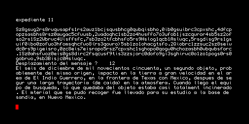 X Files — decifratore di messaggi