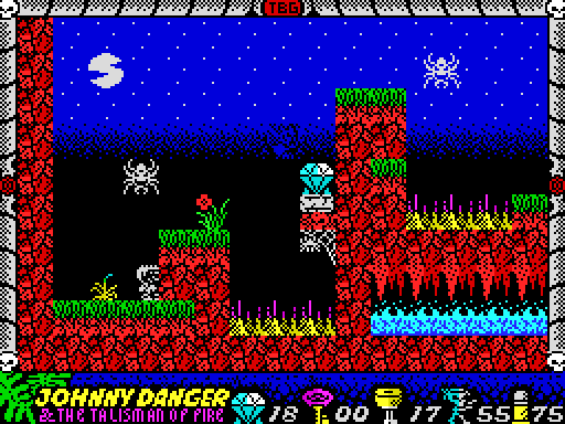Johnny Danger and the Talisman of Fire — Pantalla de juego