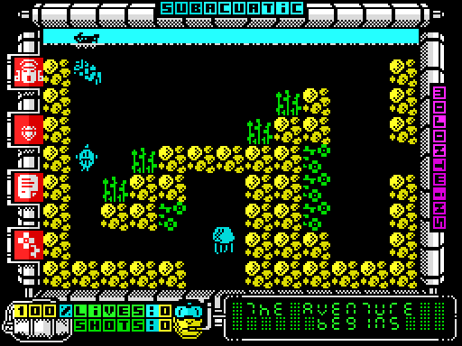 Subaquatic — Pantalla de juego
