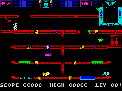 Dr. Acula — Pantalla de juego