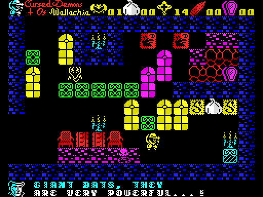 Cursed Demons of Wallachia — Pantalla de juego
