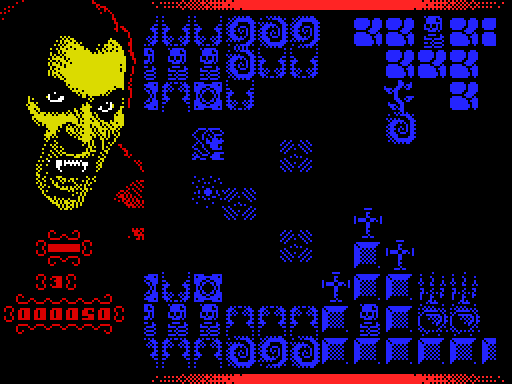 Blood of Dracula — Pantalla de juego