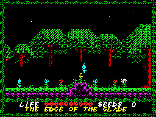 Nixy and the Seeds of Doom — Pantalla de juego