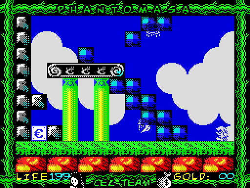 Phantomasa in the Land of the Grunge Wizards — Pantalla de juego