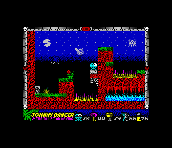 Johnny Danger and the Talisman of Fire — Pantalla de juego