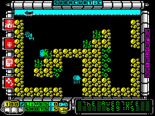 Subaquatic — Pantalla de juego
