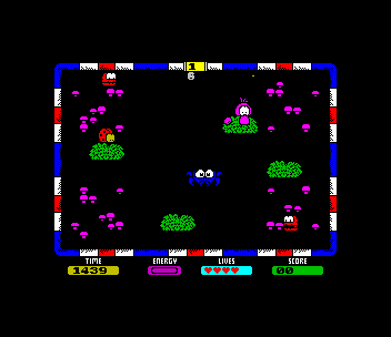 Mutant Mushrooms — Pantalla de juego