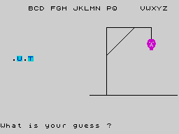 SwearyHangman - In-game