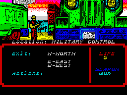 Zombi Terror part 2 english (Spectrum) - In-game