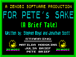 For Pete's Sake - Part 1 - Caricamento