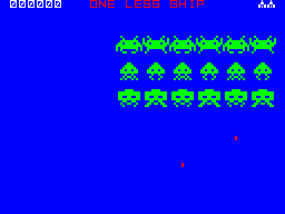 SpeccyInvaders - In-game