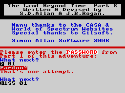 The Land Beyond Time - Part 2 - In-game