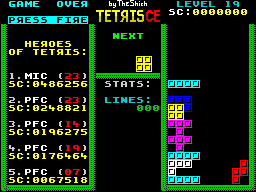 Tetris CE (2022) - In-game
