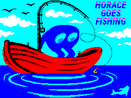 HoraceGoesFishing side A (Sinclair BASIC) - Caricamento