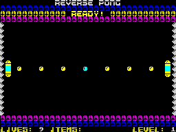 Reverse Pong 48K Miguetelo 2020 - In-game