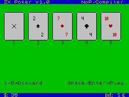 ZX Poker - In-game