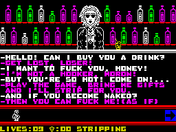 Stripping Penelope - In-game