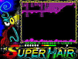 SuperHair 128K Easy hardness - In-game