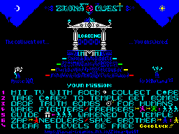 Ziona Quest - GAME - ZX Spectrum TAPE - Caricamento