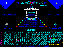 Ziona Quest - Training - ZX Spectrum TAPE - Caricamento